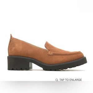 Hush Puppies Lucy Loafer-Lug sole platform suede loafer
